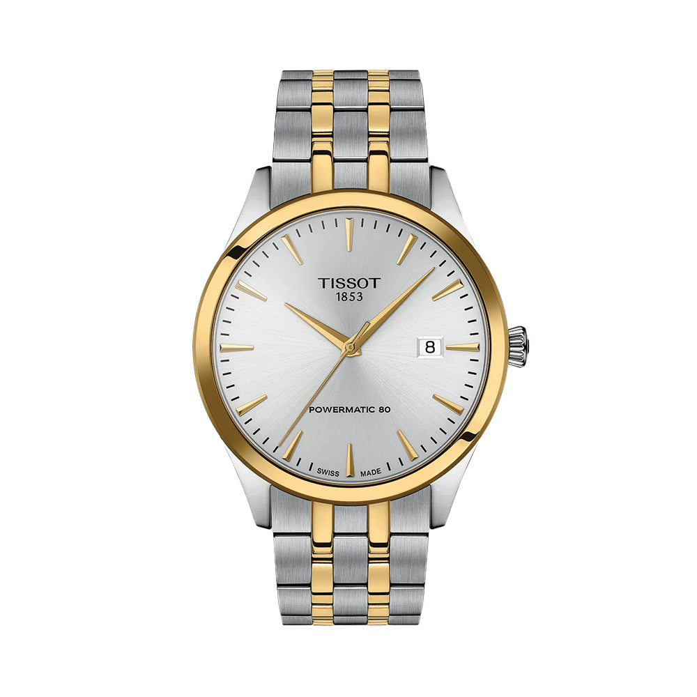 Classic Dream Two-Tone Yellow Gold PVD 40mm - Silver on Bracelet