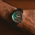 Tuning Fork Spaceview 314 39mm - Multicolored, Silver Accents on Leather Strap