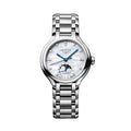 PrimaLuna Moonphase with Diamonds 34mm - White Mother-of-Pearl on Bracelet
