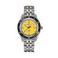 DS Super PH2000M 43mm - Yellow on Bracelet w/ Additional Rubber Strap