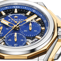 DEFY Extreme Lapis Lazuli Chronograph 45mm - Blue w/ Yellow Gold Accents on Bracelet and 2 Additional Straps