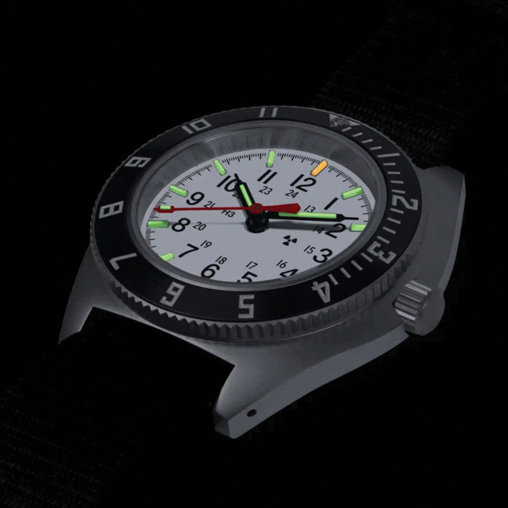 SSNAV No Date Arctic Edition 41mm - Arctic on Ballistic Nylon Strap