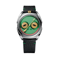 Louis Erard x Konstantin Chaykin Unfrogettable Green 40mm - Green on Leather Strap