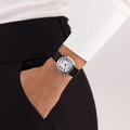 American Classic Cushion Mechanical 30mm - White on Leather Strap