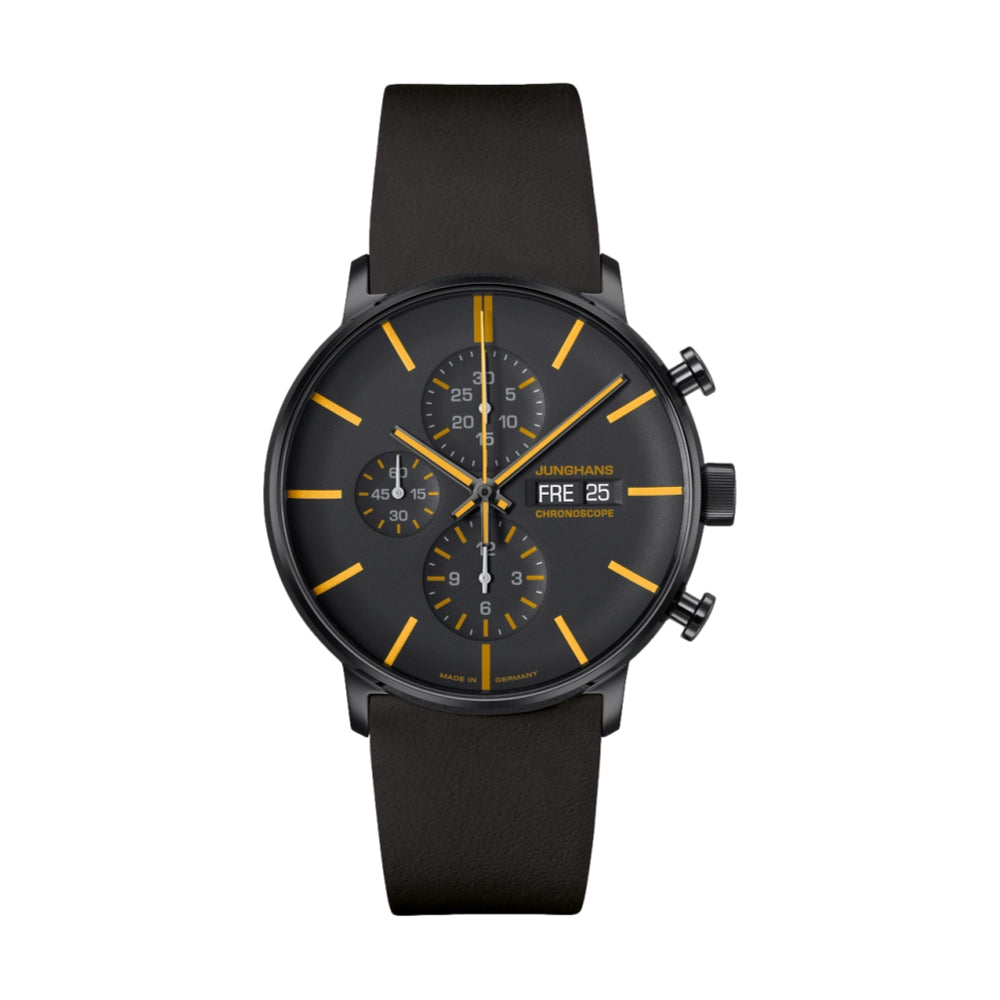 Form A Chronoscope Brown on Black Strap