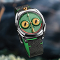 Louis Erard x Konstantin Chaykin Unfrogettable Green 40mm - Green on Leather Strap
