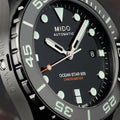Ocean Star 600 Chronometer DLC - Black on Bracelet w/ Additional Rubber Strap