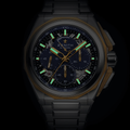 DEFY Extreme Lapis Lazuli Chronograph 45mm - Blue w/ Yellow Gold Accents on Bracelet and 2 Additional Straps