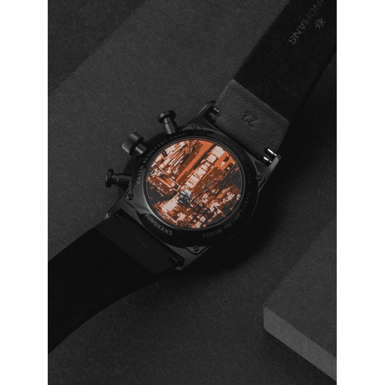 Form A Chronoscope Orange on Black Strap