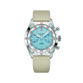 Flying Officer Chronograph 40mm - Light Blue on Fabric Strap