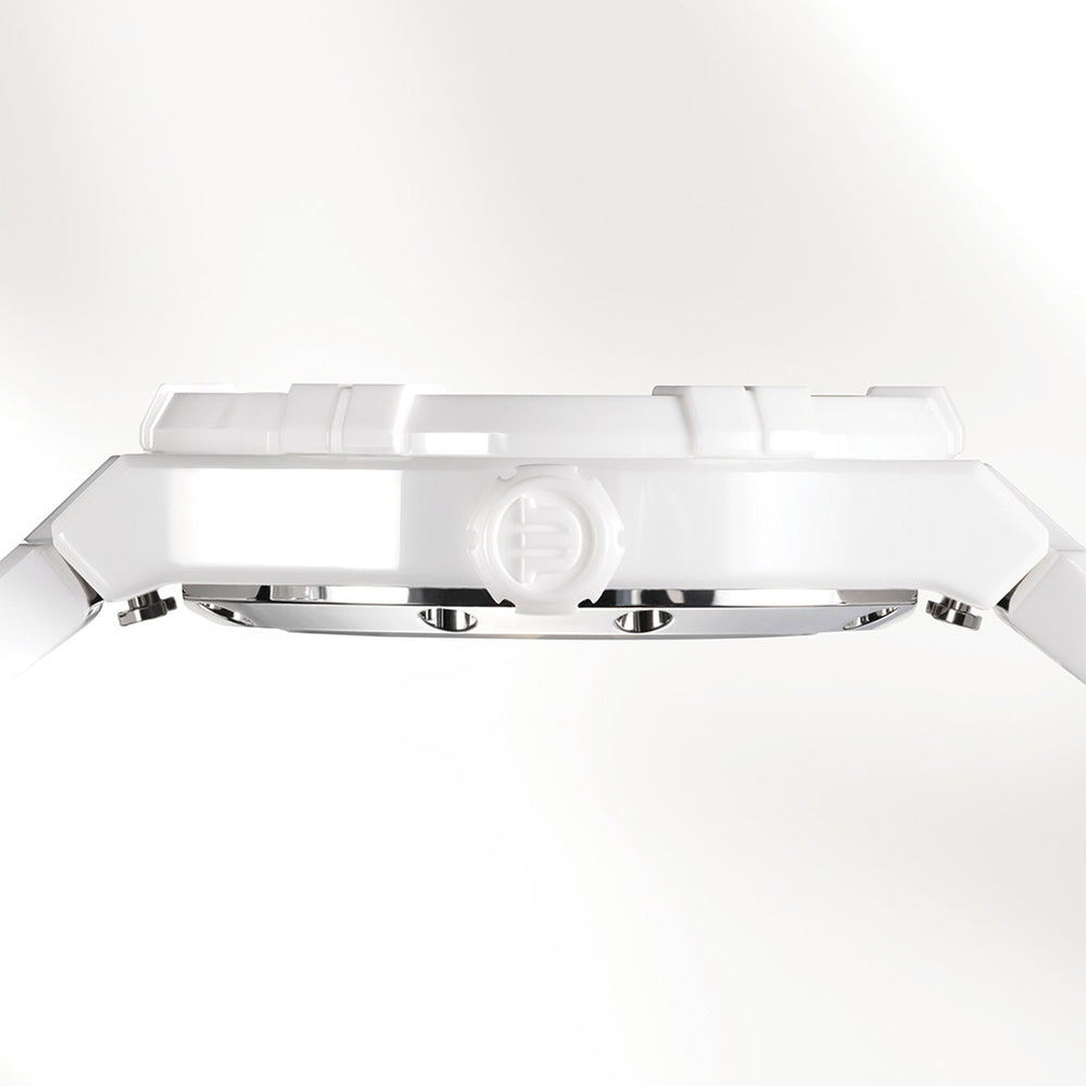 Aikon Automatic Ceramic 39mm - White on Bracelet