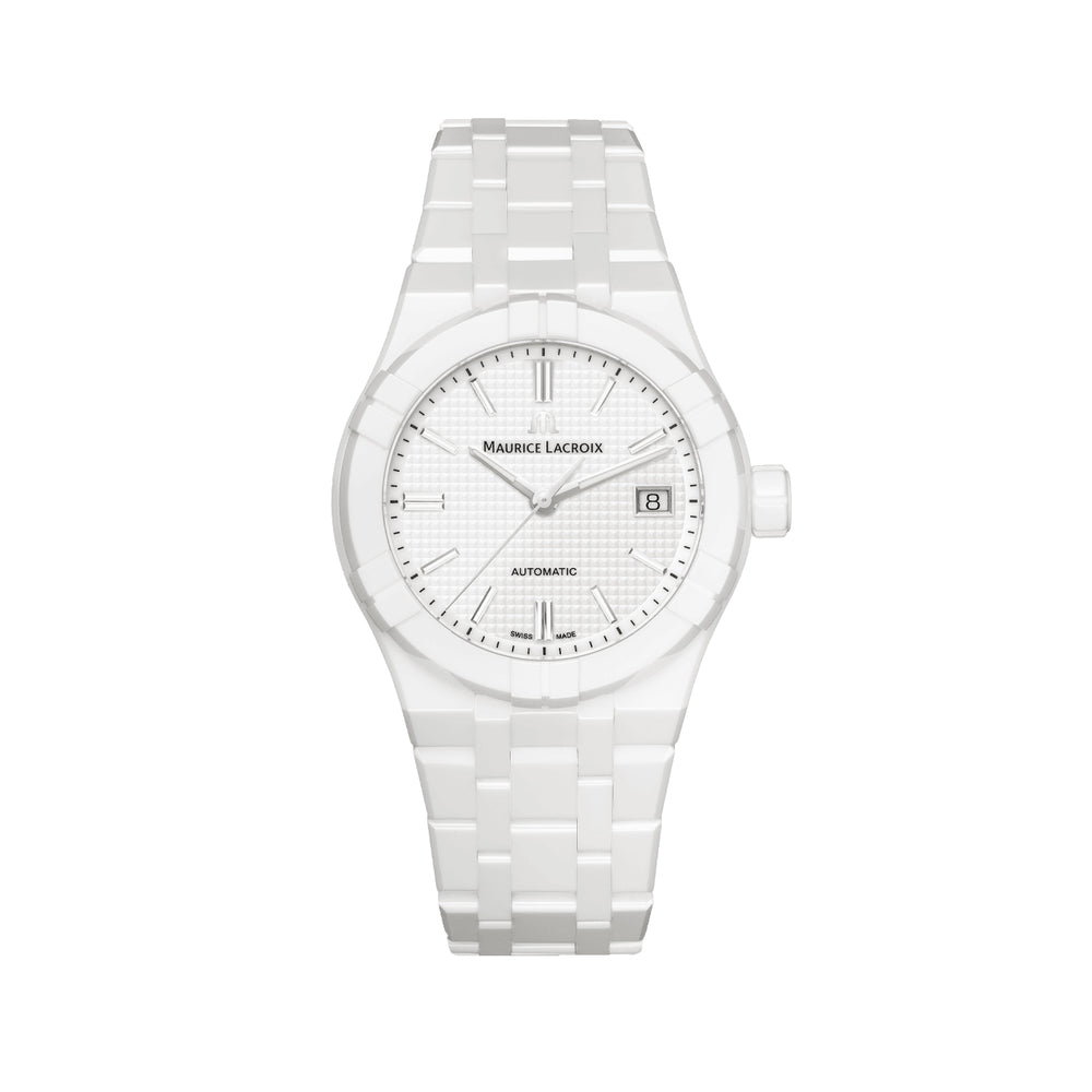Aikon Automatic Ceramic 39mm - White on Bracelet