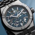 Aikon Automatic Skeleton 39mm - Blue on Bracelet