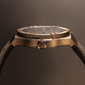 Aikon Automatic Bronze Limited Edition 42mm - Brown on Leather Strap