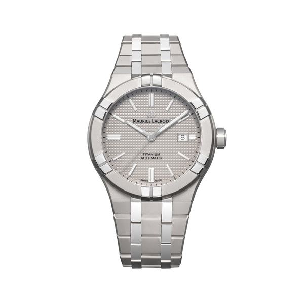 Aikon Automatic Titanium 42mm - Grey on Bracelet | Teddy Baldassarre