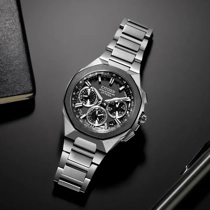 ATTESA Super Titanium™ Satellite Timekeeping 43.2mm - Grey on Bracelet