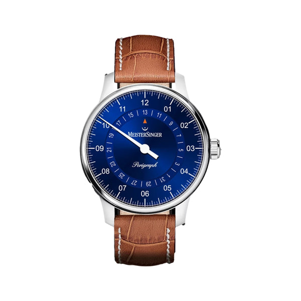 Perigraph 38mm - Blue on Leather Strap - Teddy Baldassarre