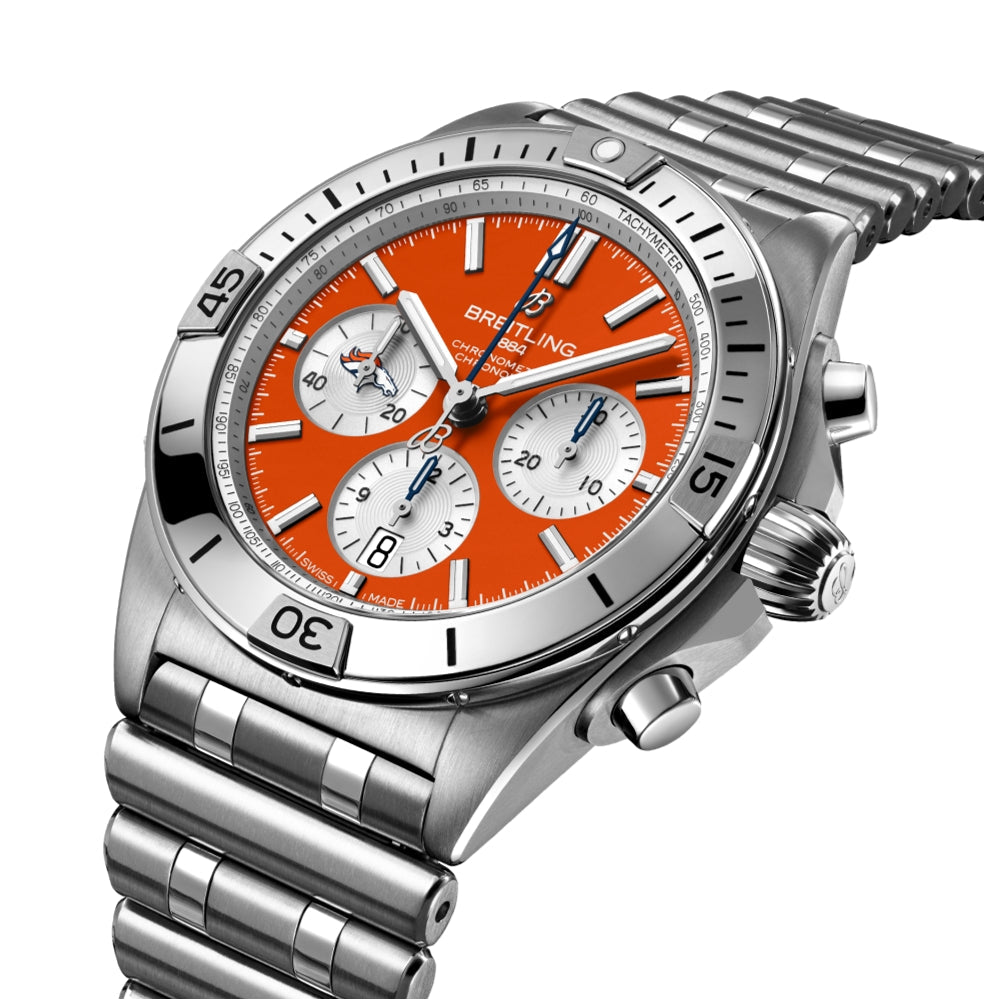 Chronomat B01 NFL Denver Broncos Limited Edition, 42mm on Bracelet