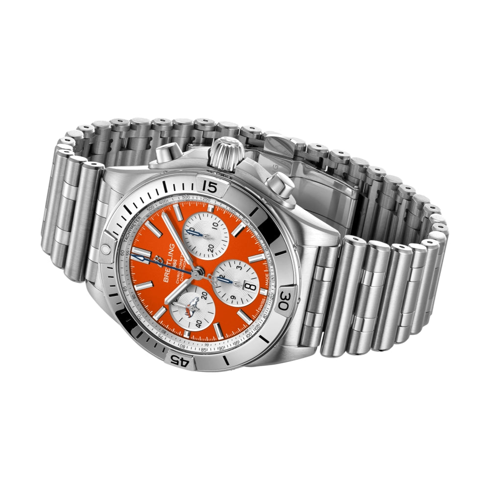 Chronomat B01 NFL Denver Broncos Limited Edition, 42mm on Bracelet