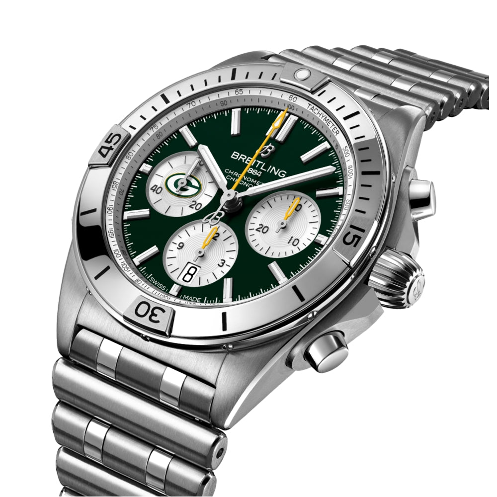 Chronomat B01 NFL Green Bay Packers Limited Edition, 42mm on Bracelet