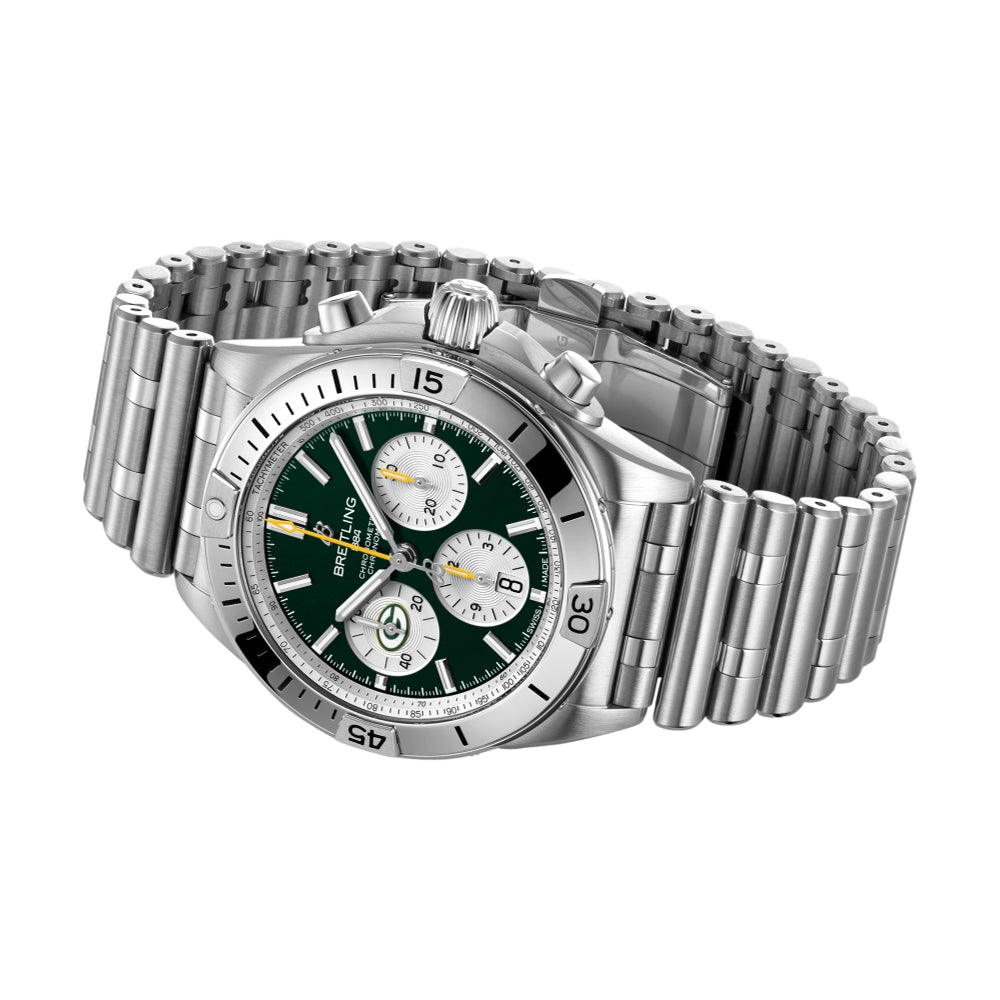 Chronomat B01 NFL Green Bay Packers Limited Edition, 42mm on Bracelet