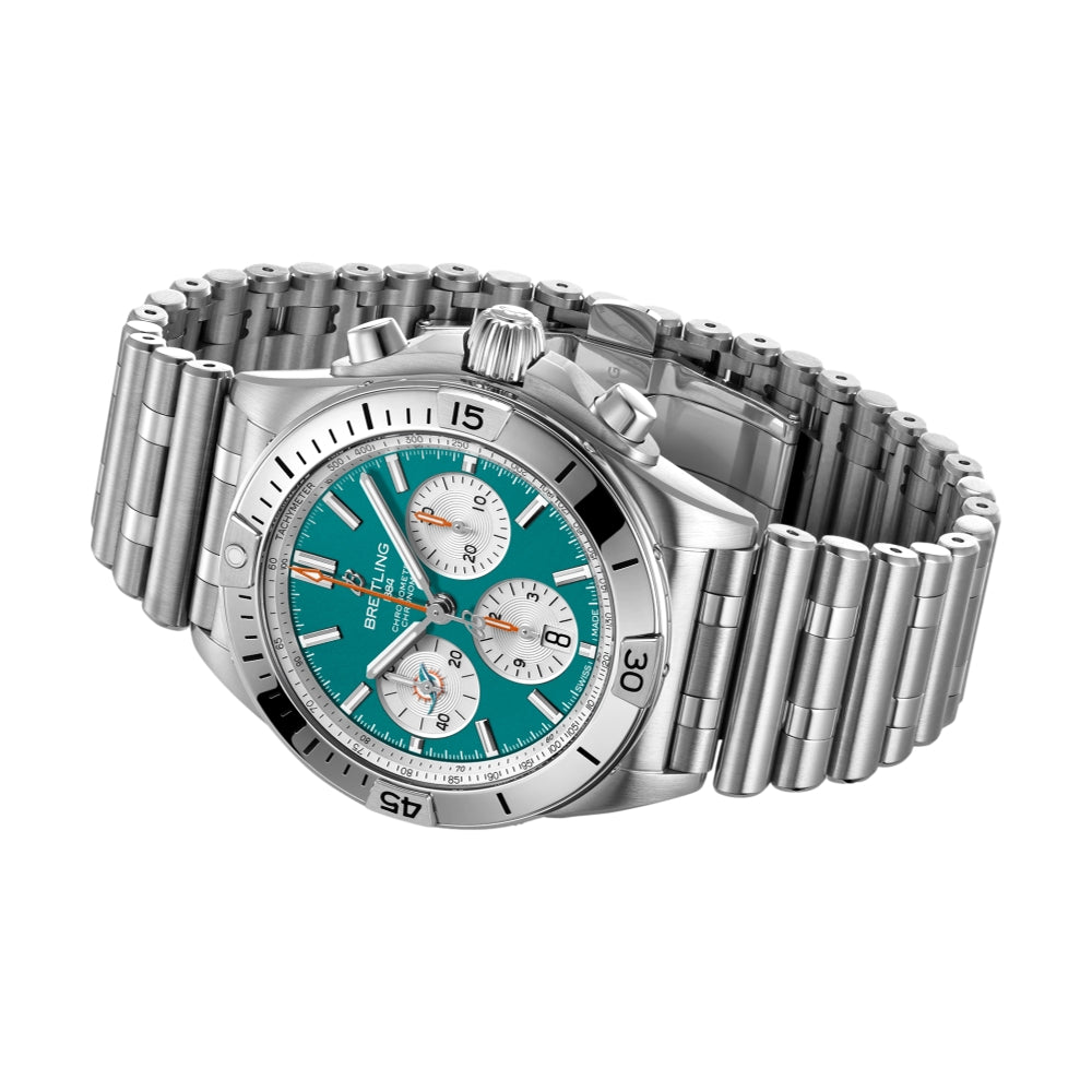 Chronomat B01 NFL Miami Dolphins Limited Edition, 42mm on Bracelet