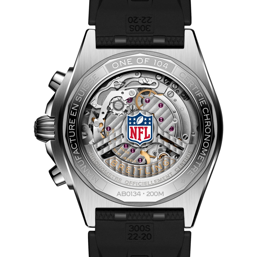 Chronomat B01 NFL Minnesota Vikings Limited Edition, 42mm on Rubber Strap