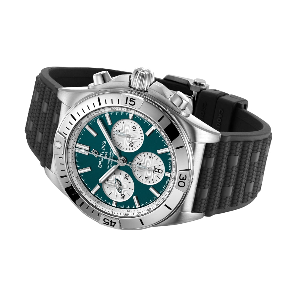 Chronomat B01 NFL Philadelphia Eagles Limited Edition, 42mm on Rubber Strap