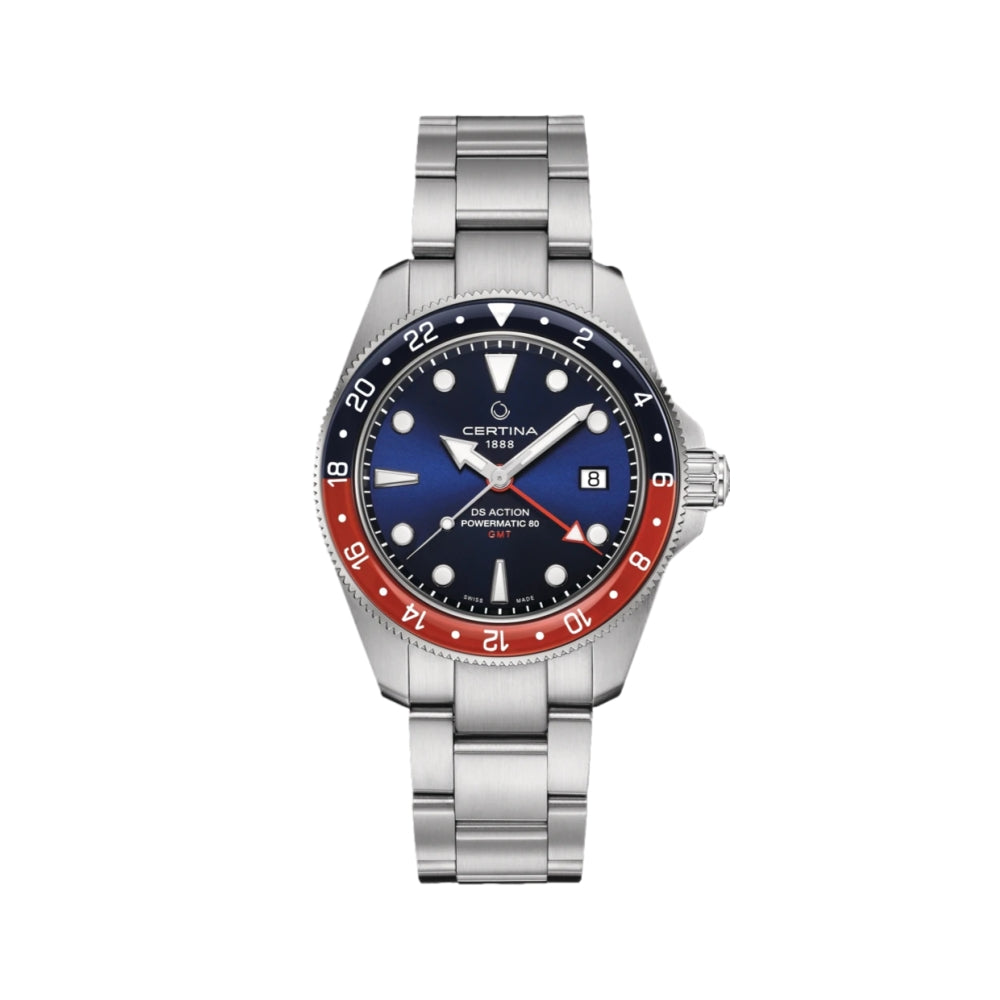 DS Action GMT Powermatic 80 41mm Blue