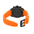 DS Action Chrono Quartz 42mm - Black, Orange Accents on Rubber Strap