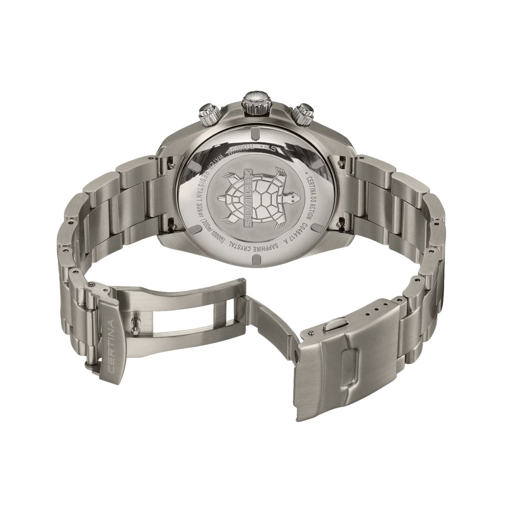 DS Action Quartz Chrono Titanium 42mm - Blue on Bracelet