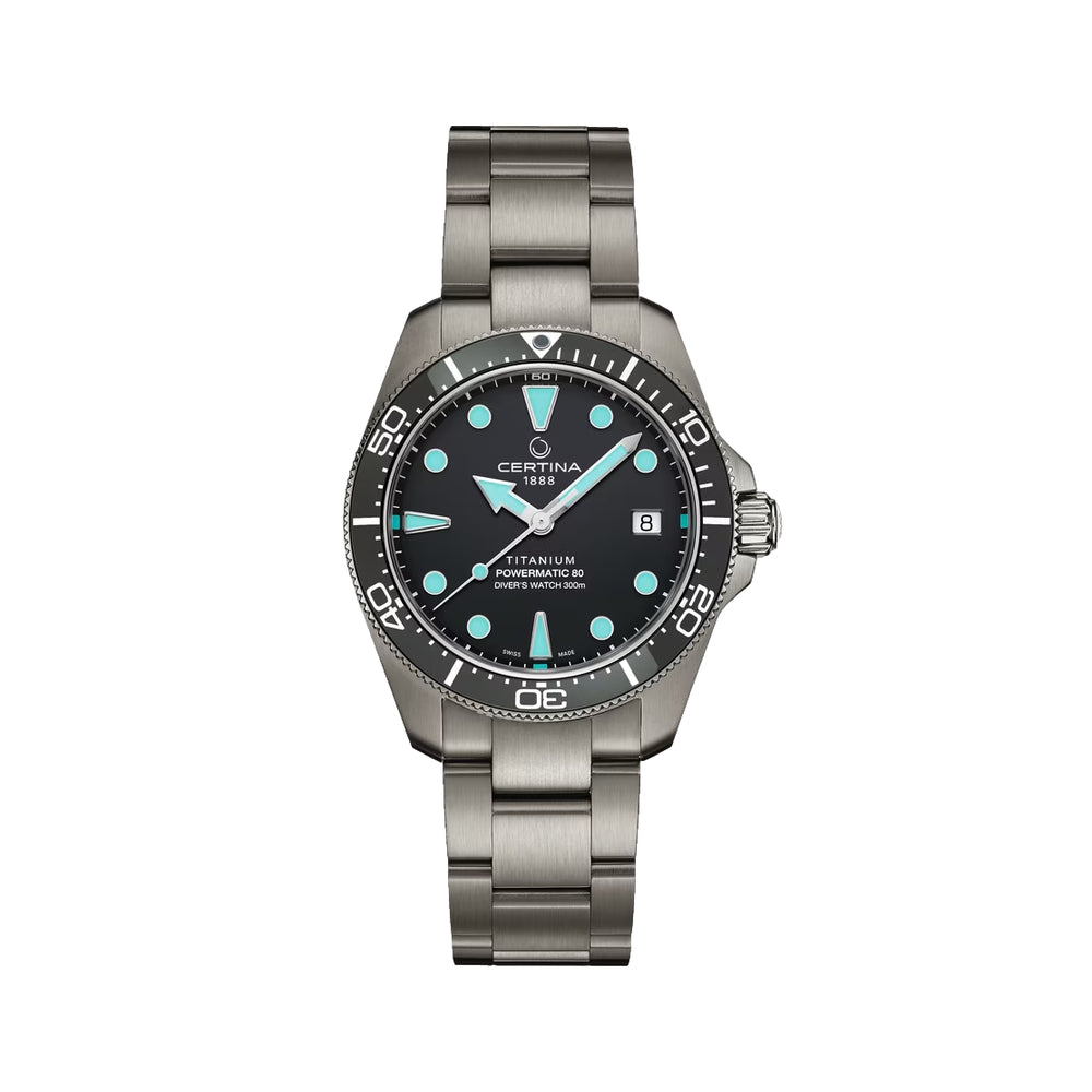 DS Action Diver “New DS Concept Extreme Shock Resistance” Titanium 38mm - Grey on Bracelet