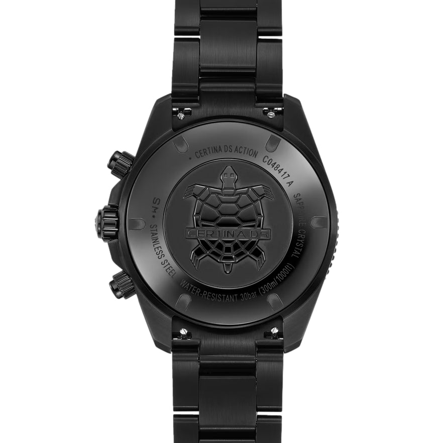 DS Action Quartz Chrono Black PVD 42mm - Black on Bracelet