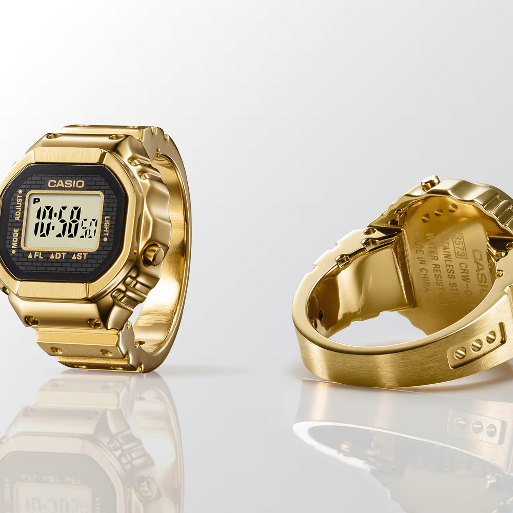 CRW001G-9 Gold Ion Plated Watch Ring