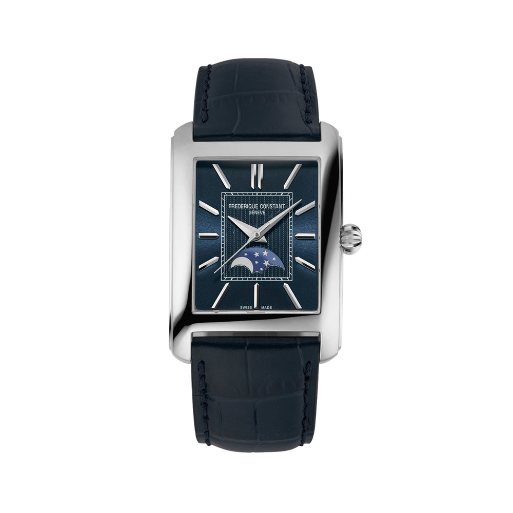 Classics Carrée Moonphase Automatic 42.3mm - Blue on Leather Strap