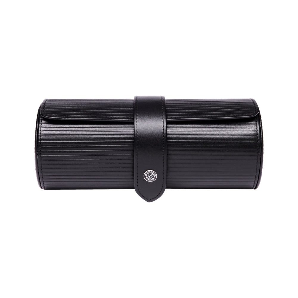 Nova Three Watch Roll - Black
