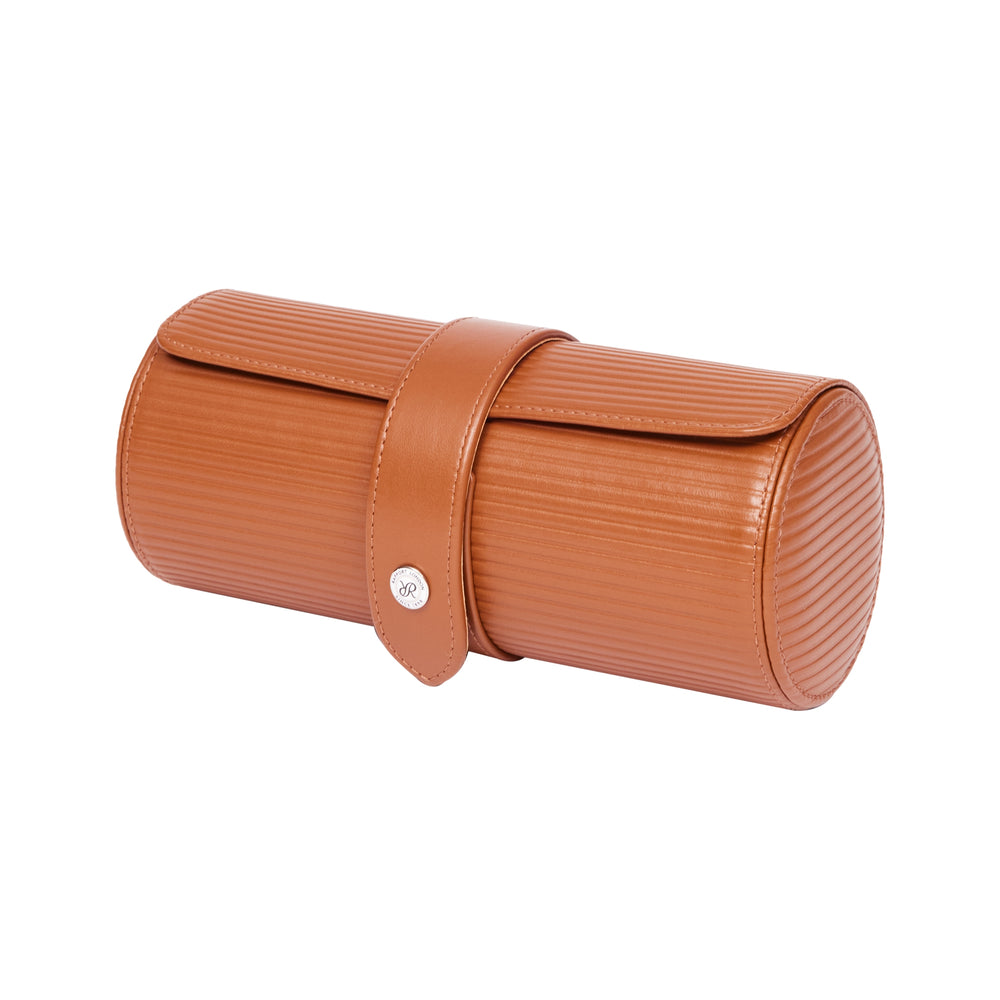 Nova Three Watch Roll - Tan