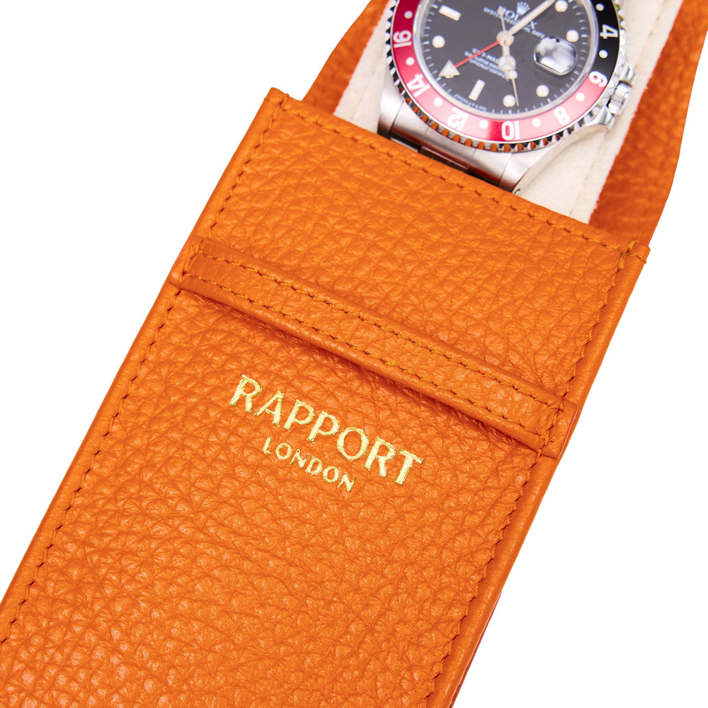 Portobello Single Watch Pouch - Orange