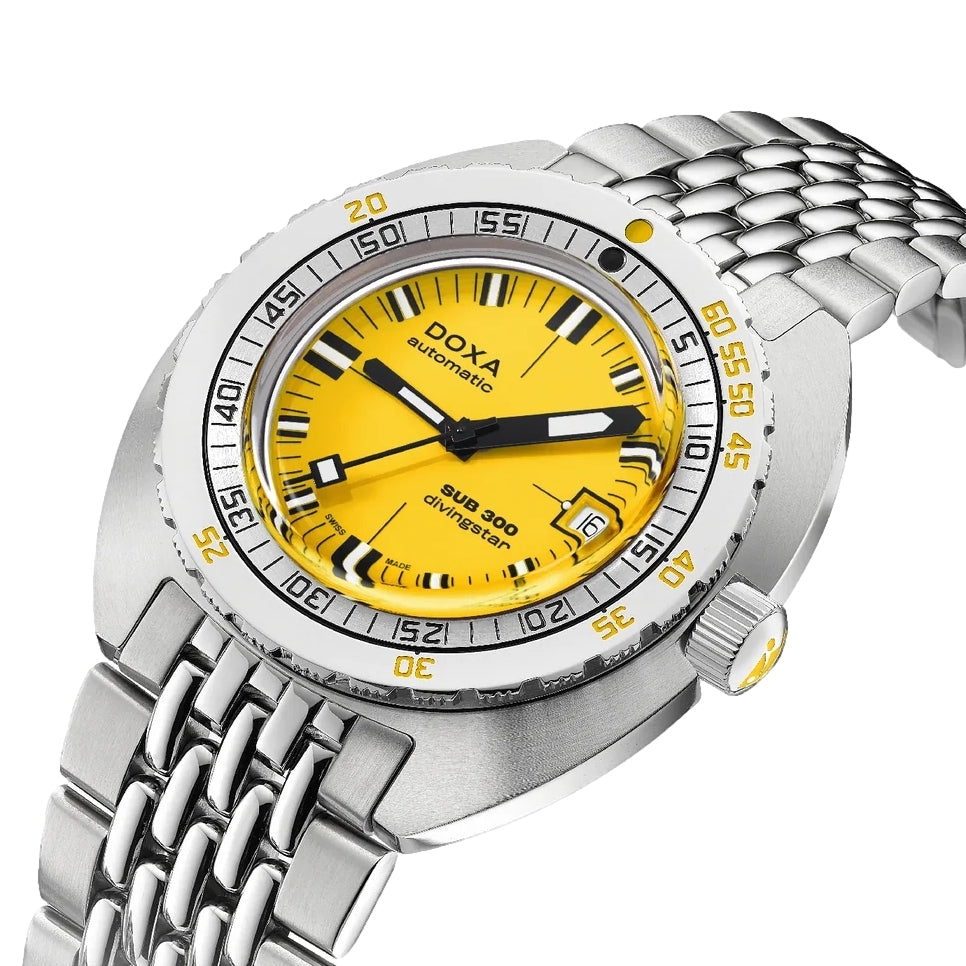 SUB 300 Divingstar 42.5mm - Yellow on Bracelet