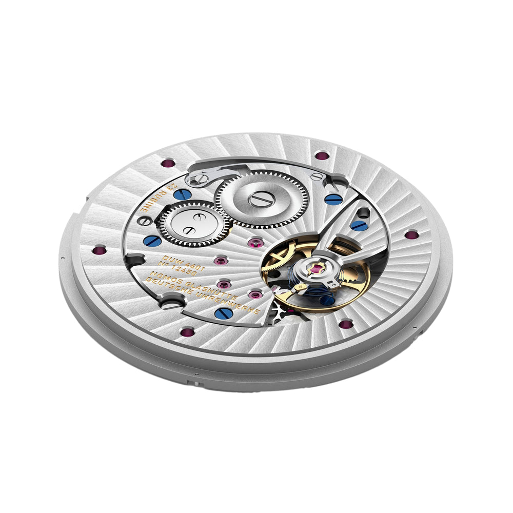 Minimatik Date 39mm - White Silver-Plated on Leather Strap