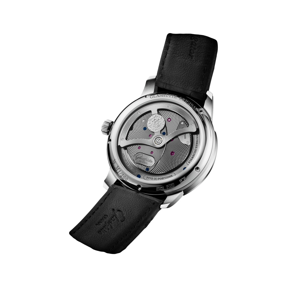 PanoLunarInverse Limited Edition 42mm - Grey on Leather Strap