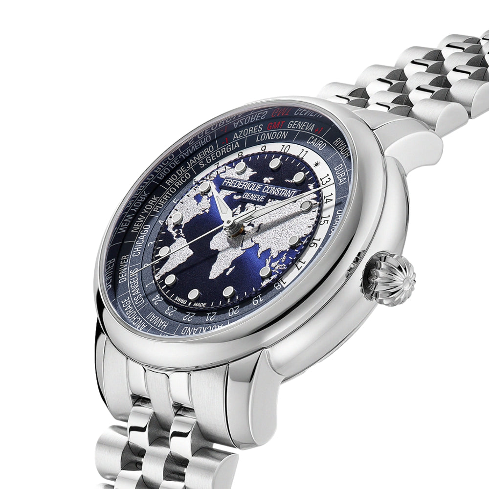 Manufacture Classic Worldtimer 40mm - Blue on Bracelet