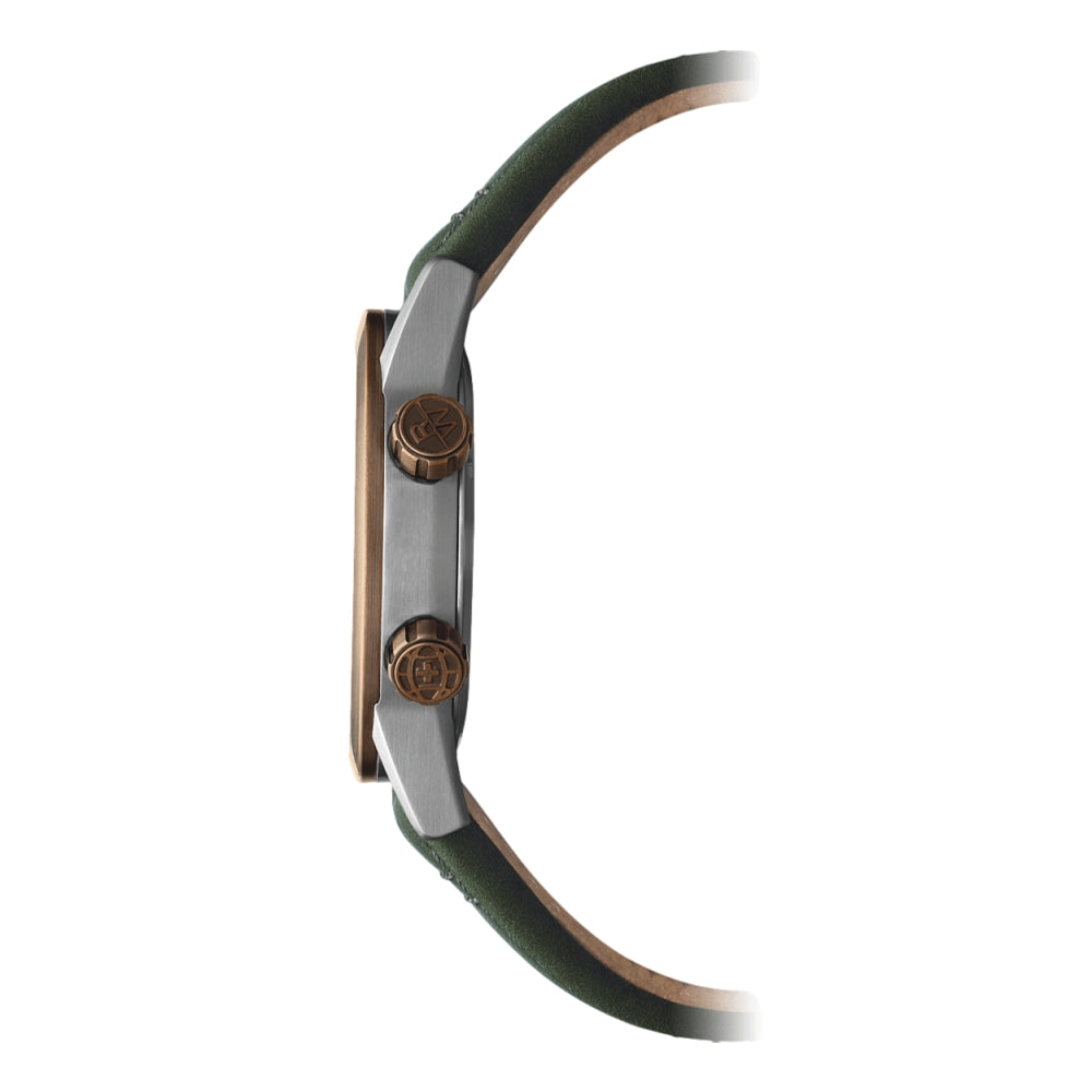 Steel & Bronze | Green Gradient Dial