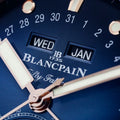 Fifty Fathoms Bathyscaphe Quantième Complet Phases de Lune Red Gold 43mm - Blue on Bracelet