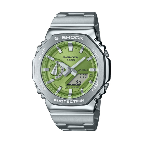 GM-2110D-3A G-Steel 44.4mm - Green on Bracelet | Teddy Baldassarre