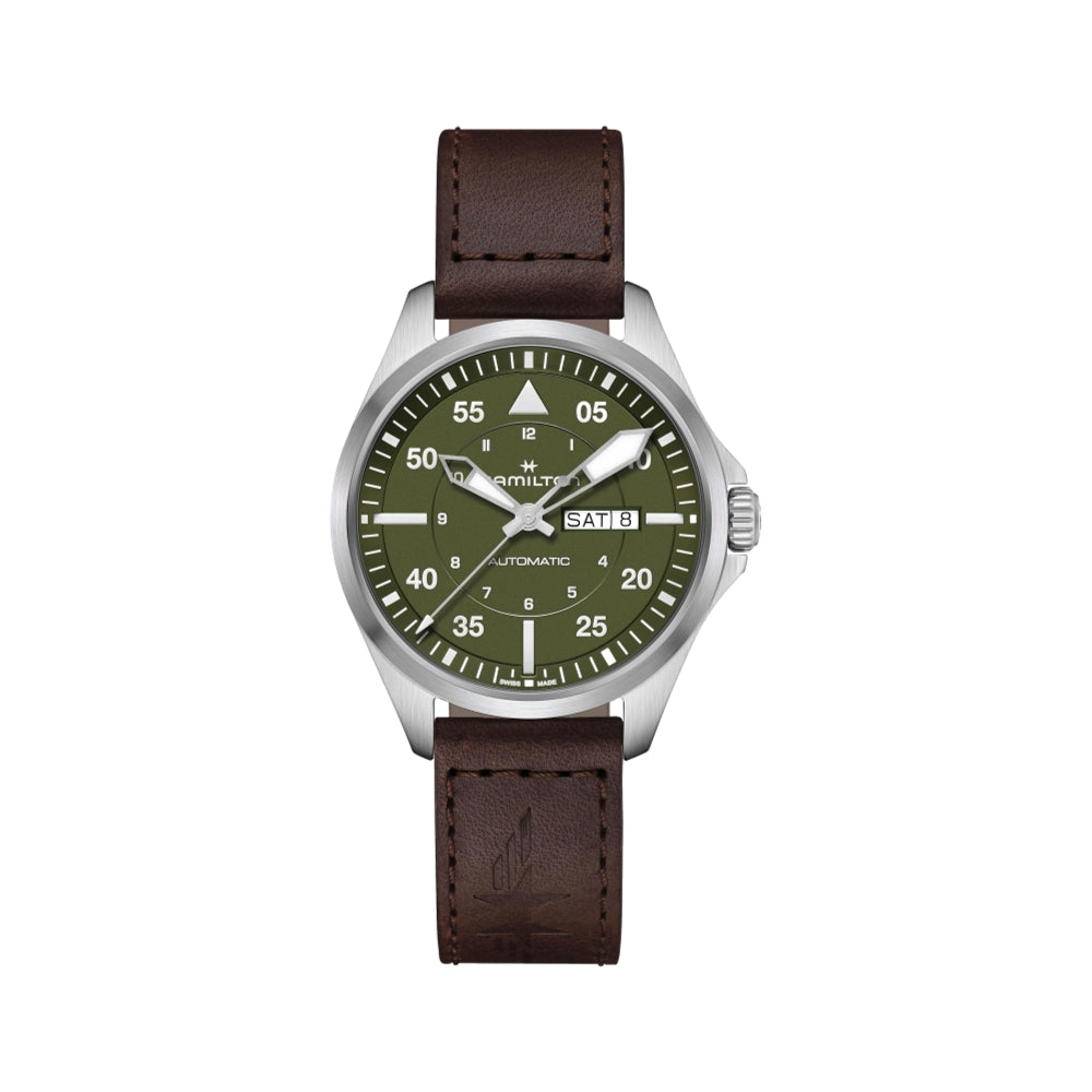 Pilot Day Date 42mm Green Dial on Strap