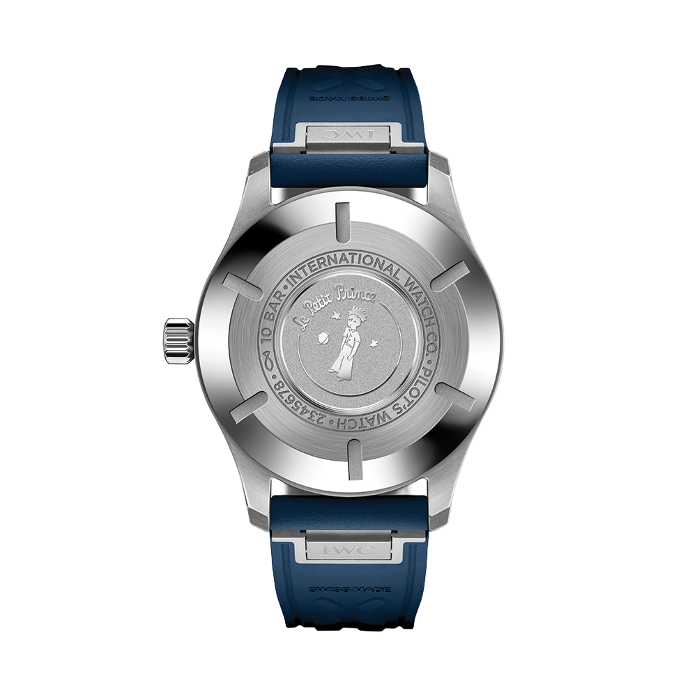 Pilot’s Watch Mark XX Le Petit Prince 40mm - Blue on Rubber Strap