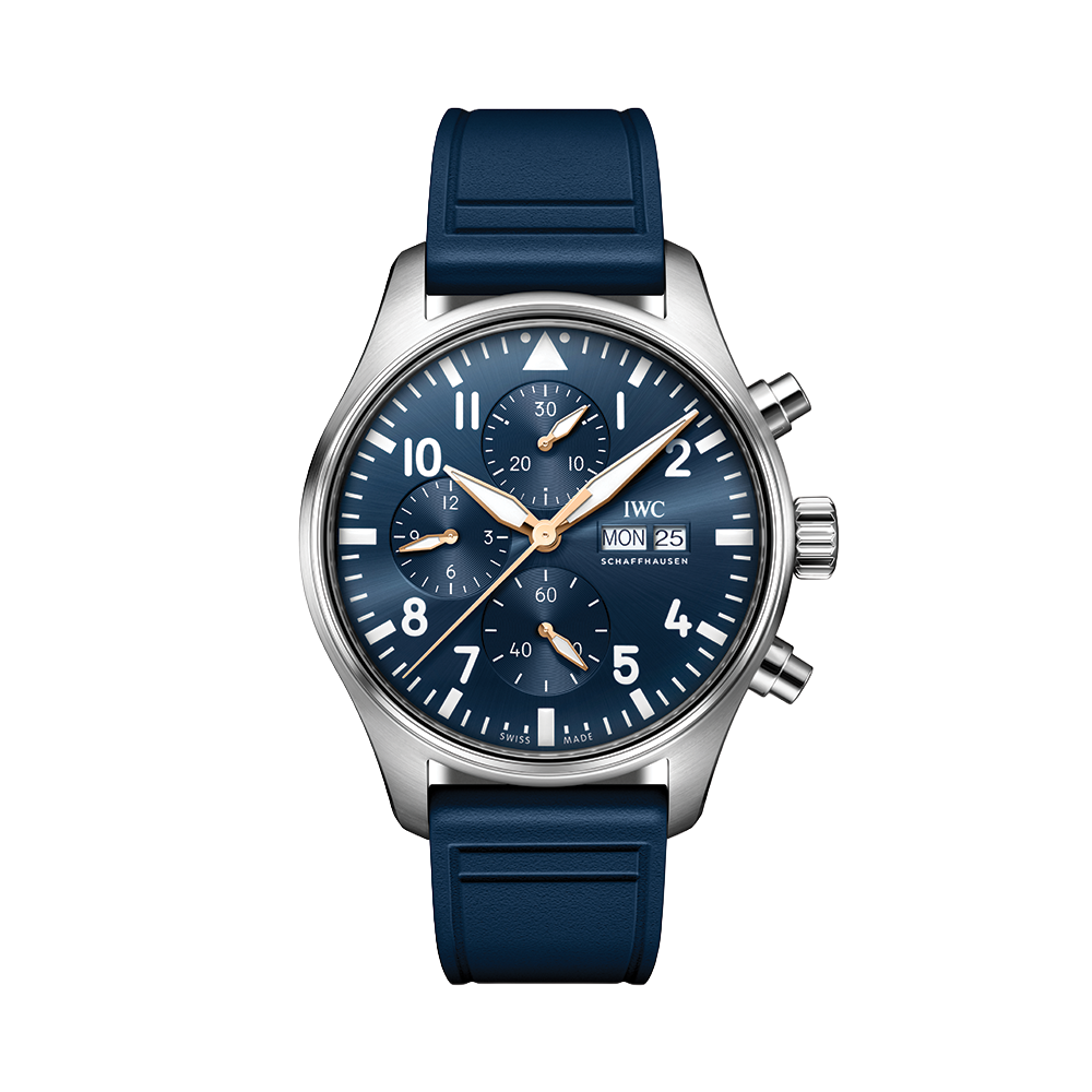Pilot's Watch Chronograph Le Petit Prince 43mm - Blue on Rubber