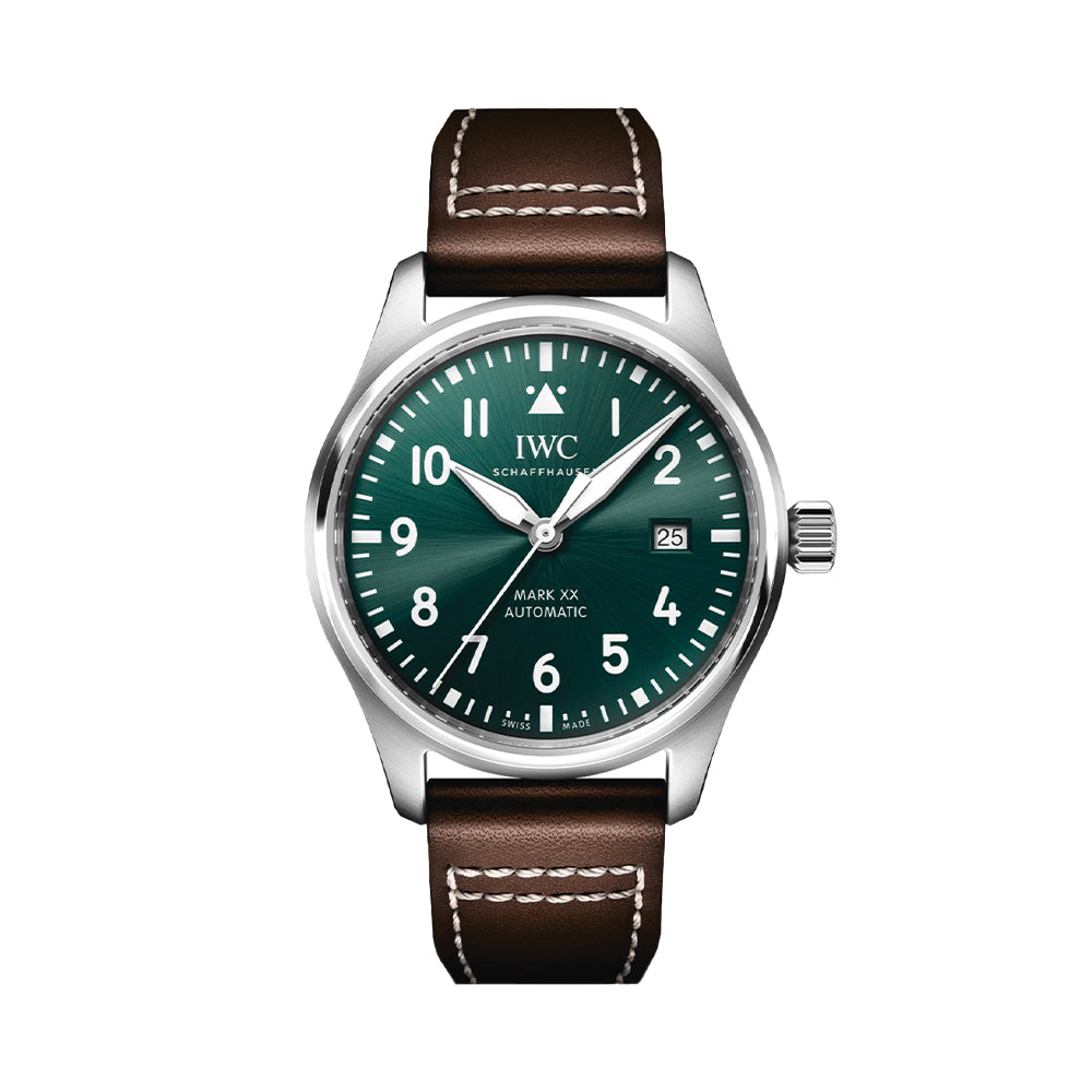 Pilot's Watch Automatic Mark XX 40mm - Green on Leather Strap