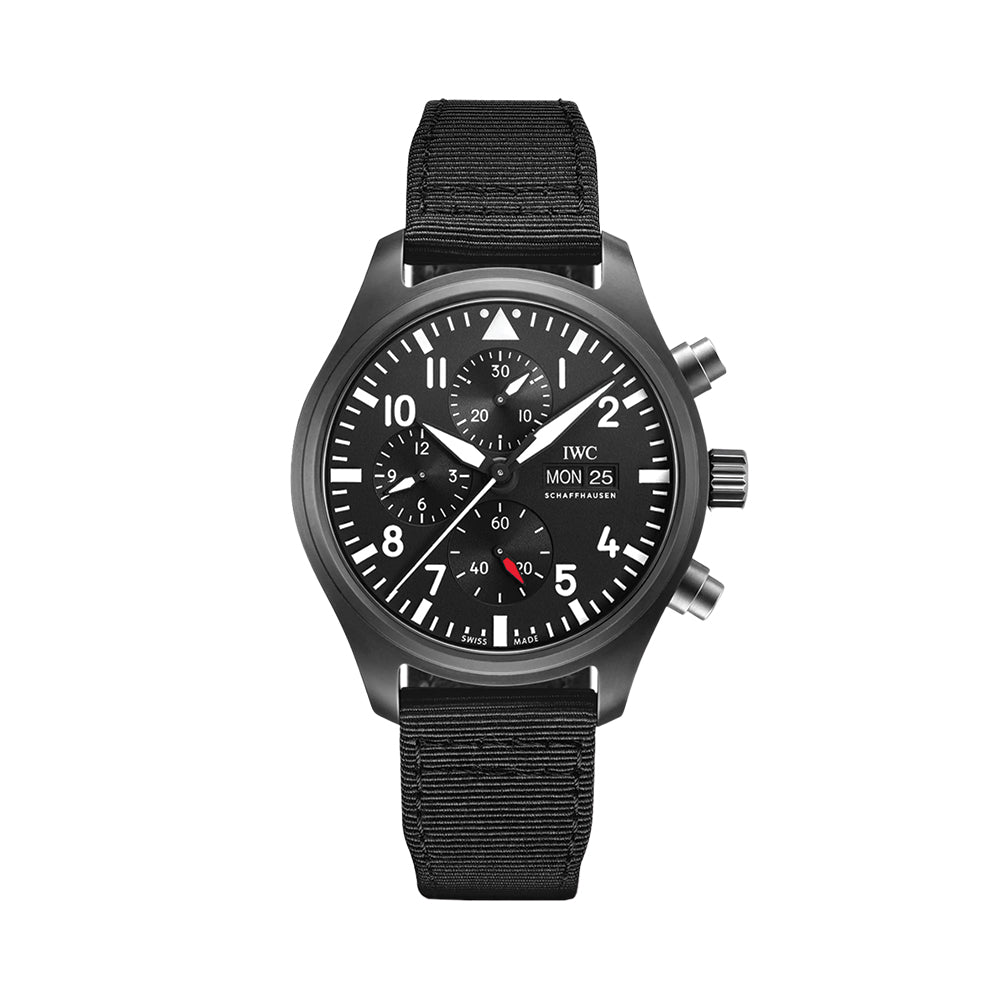 Pilot's Watch Chronograph TOP GUN Ceramic Case 44.5mm - Black on Textile Strap